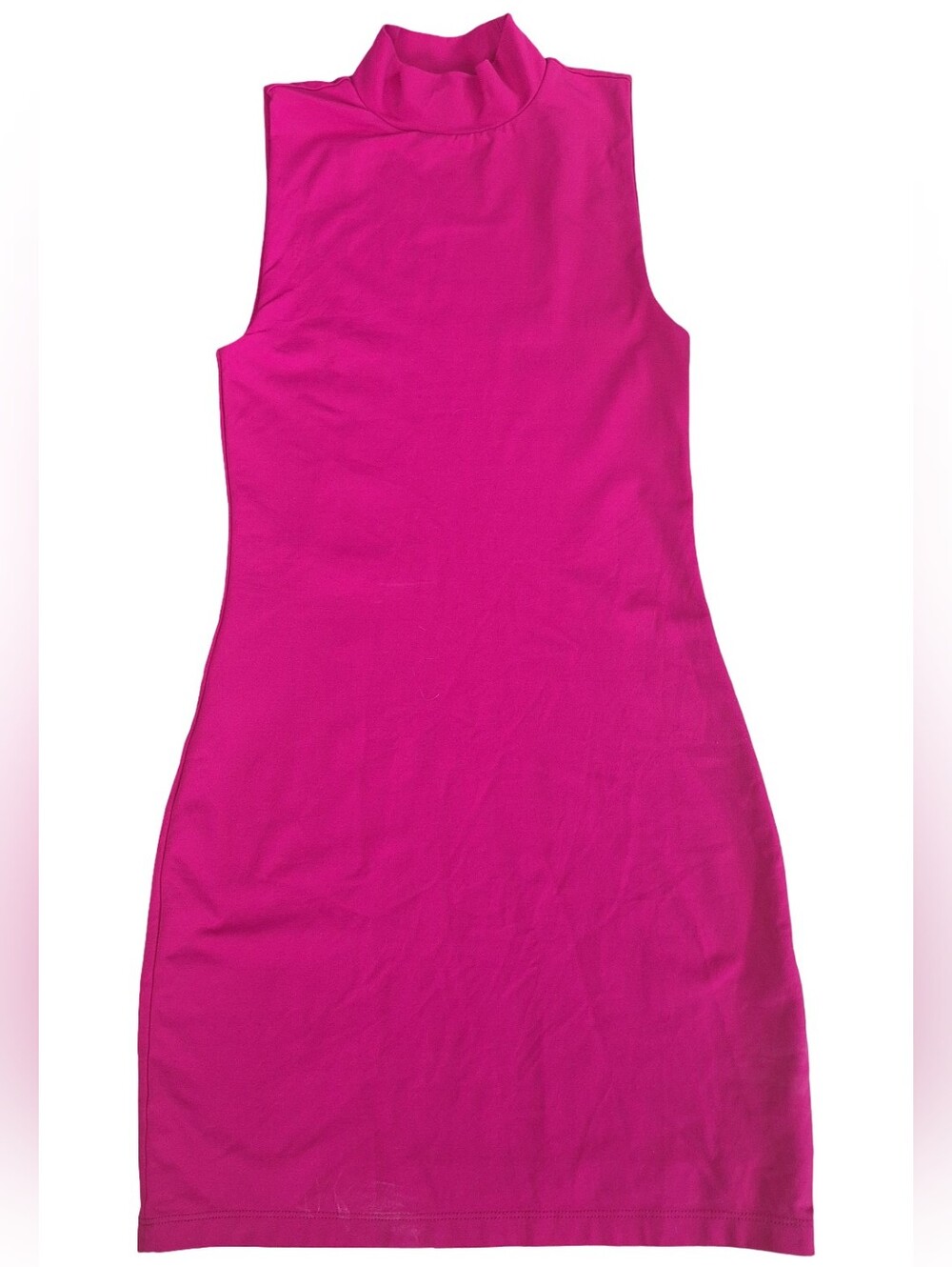 Babaton Pink Mock Neck Bodycon Dress Size Small